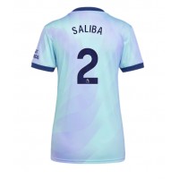 Maglia Calcio Arsenal William Saliba #2 Terza Divisa Donna 2024-25 Manica Corta